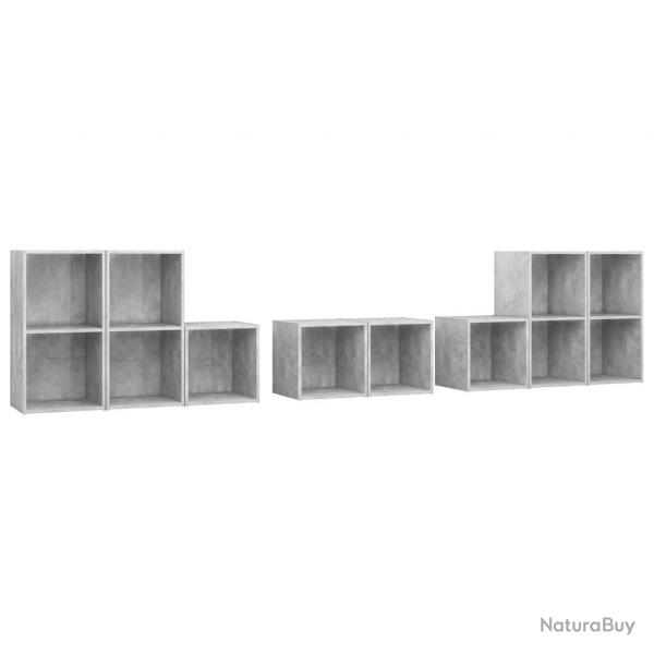 Ensemble de meubles armoire buffet TV tlvision salon chambre sjour 8 pices bois d'ingnierie gr