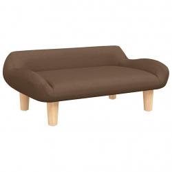 Lit pour chien panier canapé confortable 70 x 40 x 24 cm tissu marron 02_0042787