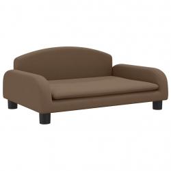 Lit pour chien panier canapé confortable 70 x 45 x 30 cm tissu marron 02_0042846