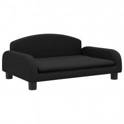 Lit pour chien panier canapé confortable 70 x 45 x 30 cm tissu noir 02_0042849