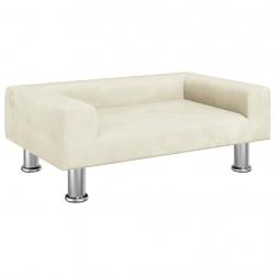Lit pour chien panier canapé confortable 70 x 45 x 26,5 cm velours crème 02_0042800