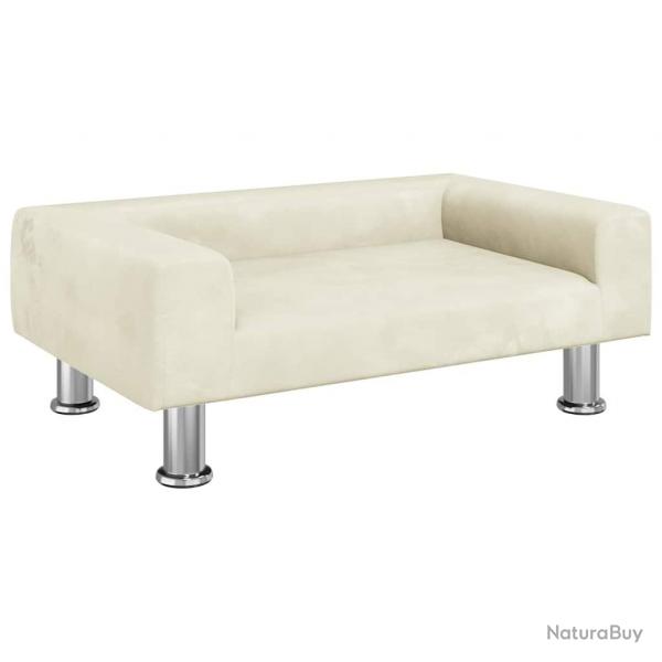 Lit pour chien panier canap confortable 70 x 45 x 26,5 cm velours crme 02_0042800