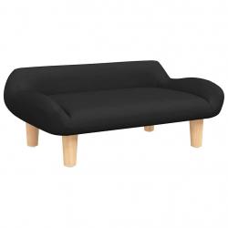Lit pour chien panier canapé confortable 70 x 40 x 24 cm tissu noir 02_0042788
