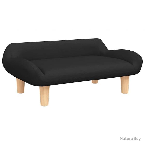 Lit pour chien panier canap confortable 70 x 40 x 24 cm tissu noir 02_0042788