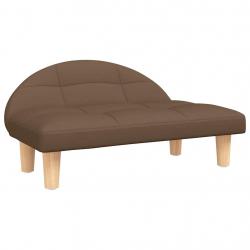 Lit pour chien panier canapé confortable 70 x 52 x 30 cm tissu marron 02_0042893