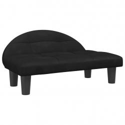 Lit pour chien panier canapé confortable 70 x 52 x 30 cm velours noir 02_0042901