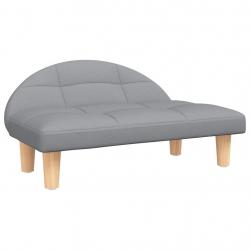 Lit pour chien panier canapé confortable clair 70 x 52 x 30 cm tissu gris 02_0043118