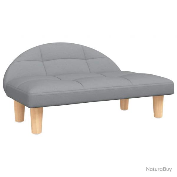 Lit pour chien panier canap confortable clair 70 x 52 x 30 cm tissu gris 02_0043118