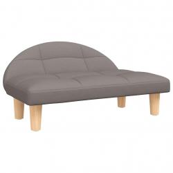 Lit pour chien panier canapé confortable taupe 70 x 52 x 30 cm tissu Taupe 02_0043209