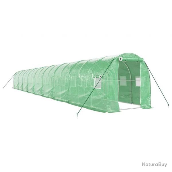 Serre tente abri plante fleur lgumes avec cadre en acier 36 m 18 x 2 x 2 m vert 02_0044580