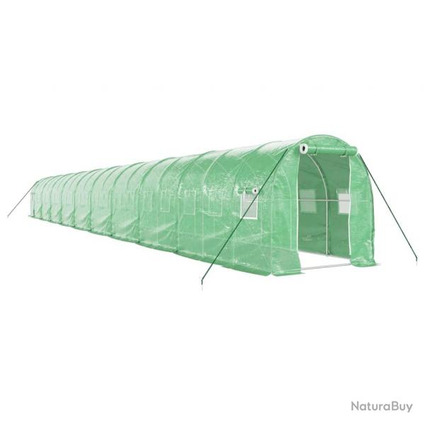 Serre tente abri plante fleur lgumes avec cadre en acier 40 m 20 x 2 x 2 m vert 02_0044588