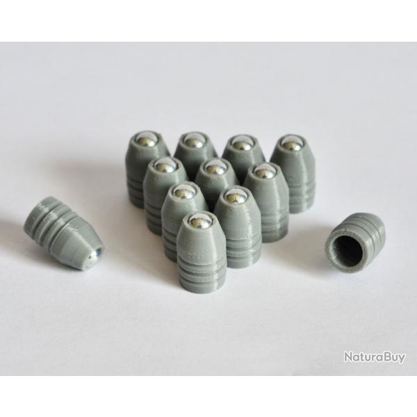 SLUG .44 "RUBBER AEROBILLE" // LOT 50 // CAOUTCHOUC  BILLE D'ACIER