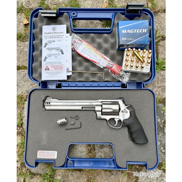 Revolver S&W 500 8.38" Vise Fibre Optique Cal 500 S&W Magnum