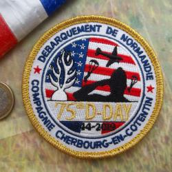 écusson militaire collection 75 éme D-Day Normandie gendarmerie