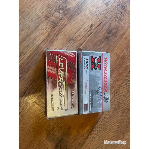 Botes de balles 45/70 govt winchester super x et hornady