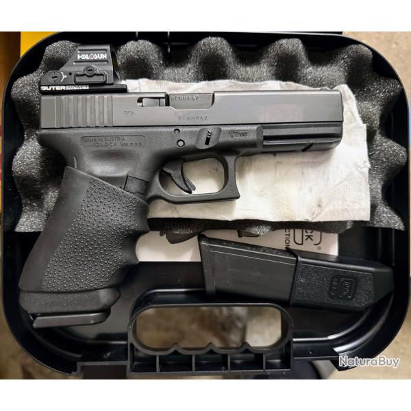 Glock 17 generation 4 avec point rouge Holosun HS407C
