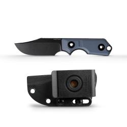 Couteau Vosteed Quokka Bowie Blue Lame Acier 14C28N Manche G10 Etui Kydex VOSD0602