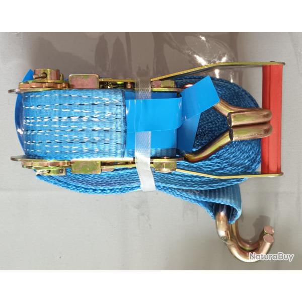 sangles d'arrimage,largeur 5 cm , longueur 8,70 mNeuves jamais utilises -  4 tonnes en arrimage