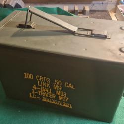 BOITE  MUNITIONS METALLIQUE US