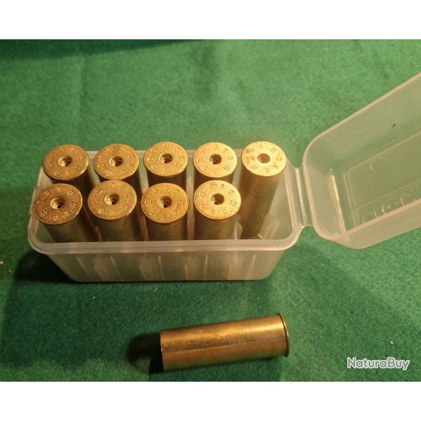 10 ETUIS  METALLIQUES CAL 12 + BOITE MTM