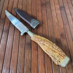 COUTEAU VINTAGE TRADITIONNEL ALLEMAND NIKER 1945-55 FABRICATION ARTISANALE A SOLINGEN