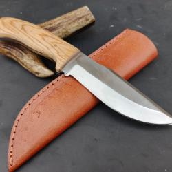 couteau de poche Fait À Main Lame Acier D2 Manche En Bois de Olive