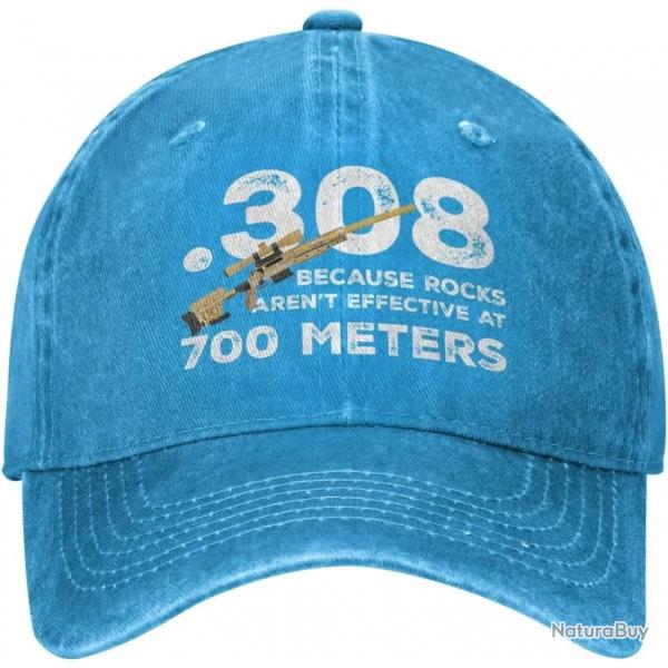 Casquette .308 sniper 700 meters - Bleu clair / Ajustable