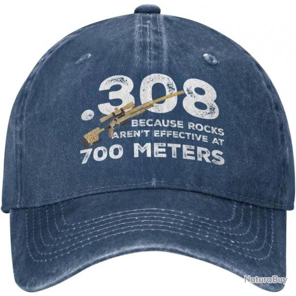 Casquette .308 sniper 700 meters - Bleu fonc / Ajustable