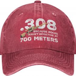 Casquette .308 sniper 700 meters - Rouge / Ajustable