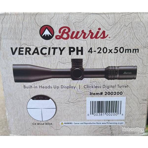 LUNETTE BURRIS VERACITY PH 4-20X50MM