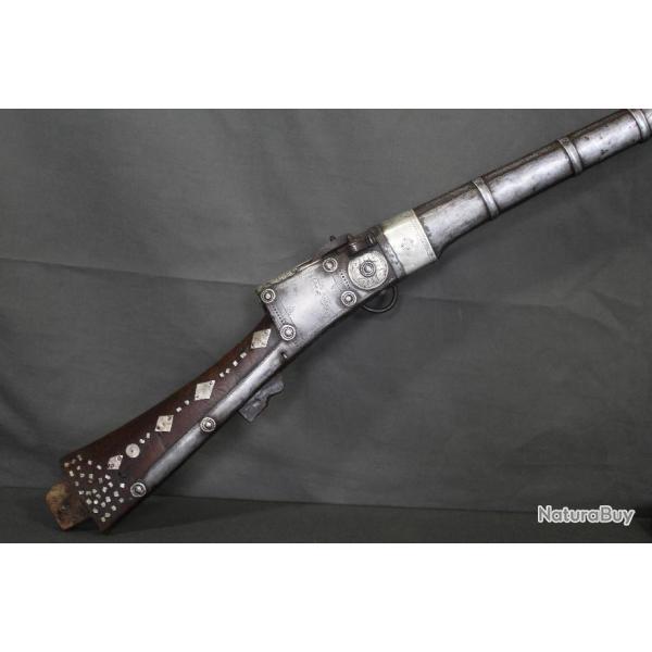 Fusil  mche Arabe - Probablement Sud de la pninsule Arabique, 19me silce