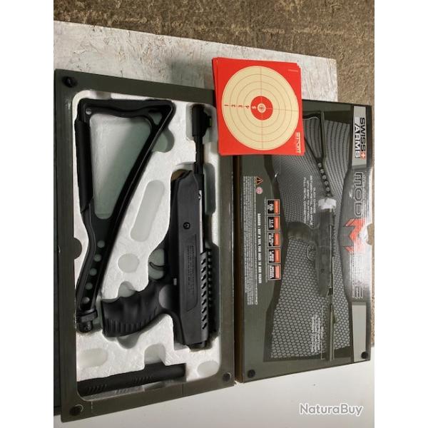 A vendre pistolet Air Comprim 11,4 Joules SWISS ARMS MOD M FIRE