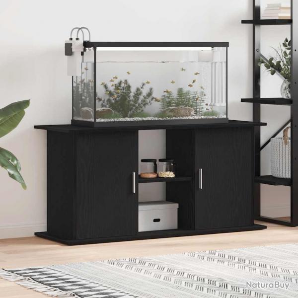 Support d'aquarium chne noir 121x41x58 cm bois d'ingnierie