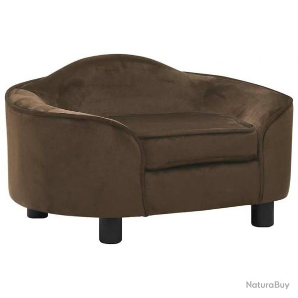 Canap pour chien Marron 67x47x36 cm Peluche