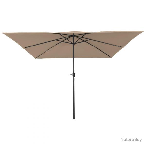 Parasol de jardin carr295x245 cm Taupe