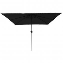 Parasol de jardin carré295x245 cm Noir