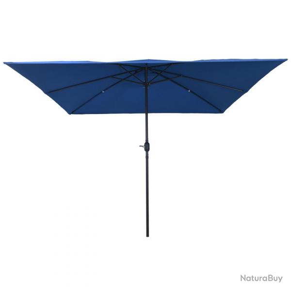 parasol de jardin carr295x245 cm bleu azur