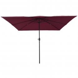 Parasol carré295x245 cm Bordeaux