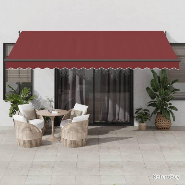 Auvent rtractable automatique bordeaux 450x300 cm
