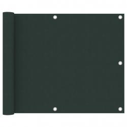 Écran de balcon Vert foncé 75x600 cm Tissu Oxford