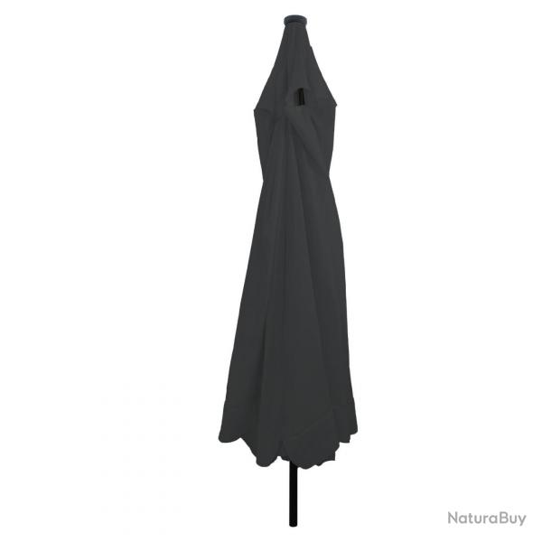 Parasol de jardinavec des lumires LED 395x245 cm Anthracite
