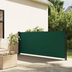 Auvent latéral rétractable vert foncé 100x300 cm