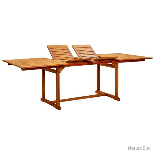 Table  dner de jardin (160-240)x100x75cm Bois d'acacia massif