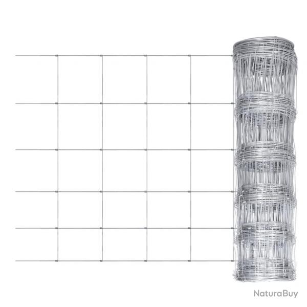 Clture de jardin acier galvanis 50 m 80 cm