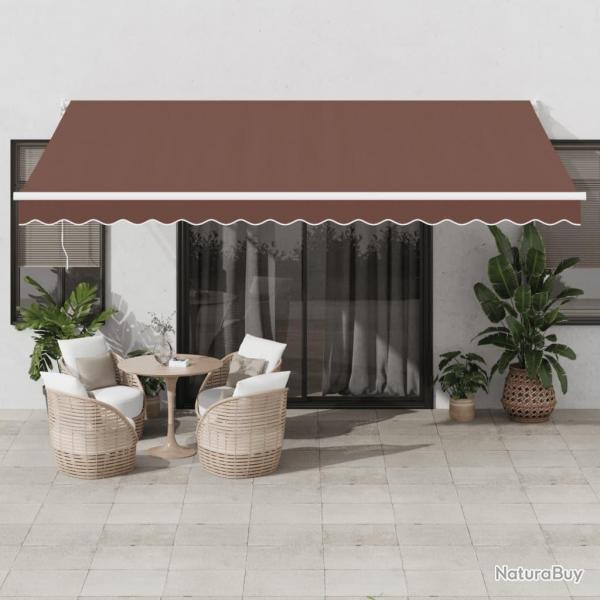 Auvent rtractable automatique marron 450x300 cm