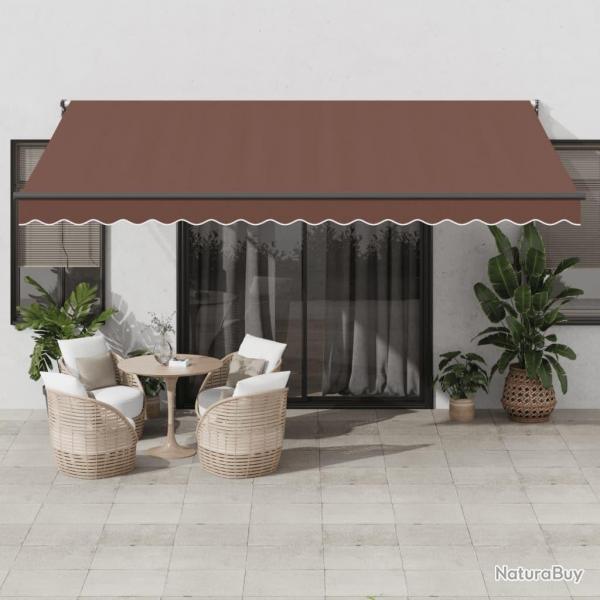 Auvent rtractable automatique marron 450x300 cm