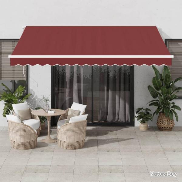 Auvent manuel rtractable bordeaux 400x350 cm