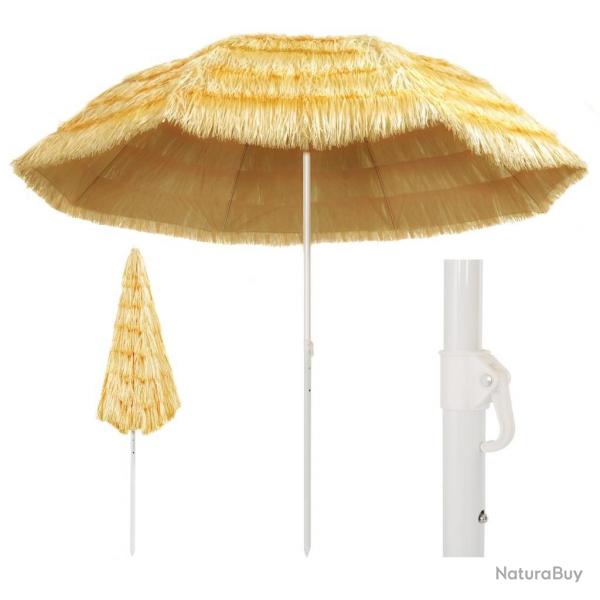 Parasol de plage Naturel 300 cm Style hawaen
