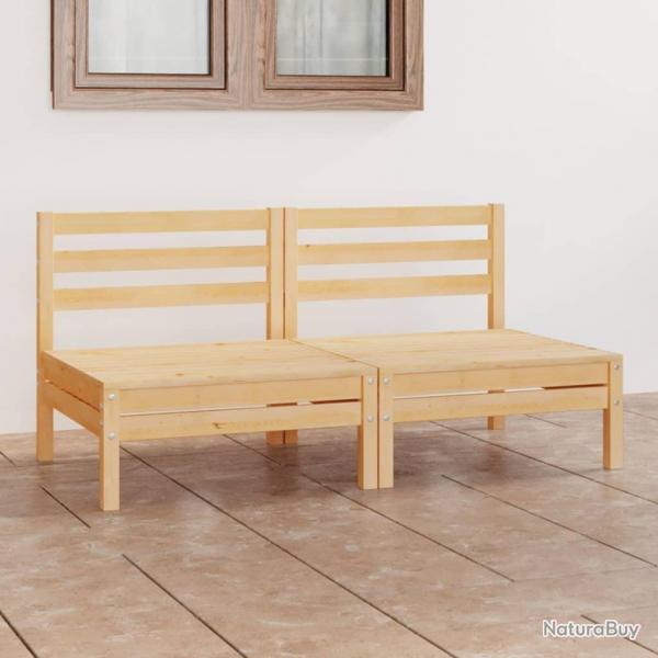 Canap  2 places de jardin Bois de pin solide