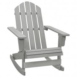 Chaise à bascule de jardin Bois Gris